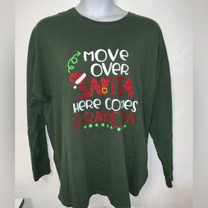 Move Over Santa Here Comes Grandma J America Christmas Tee Size XL
